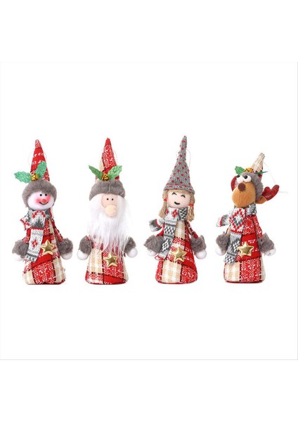 Noel Kolye Noel Süsü Asma Santa Elk-Snowman Kolye Bebek El Sanatları Için Ağaç Ev Partisi Dekorasyonu (Yurt Dışından)