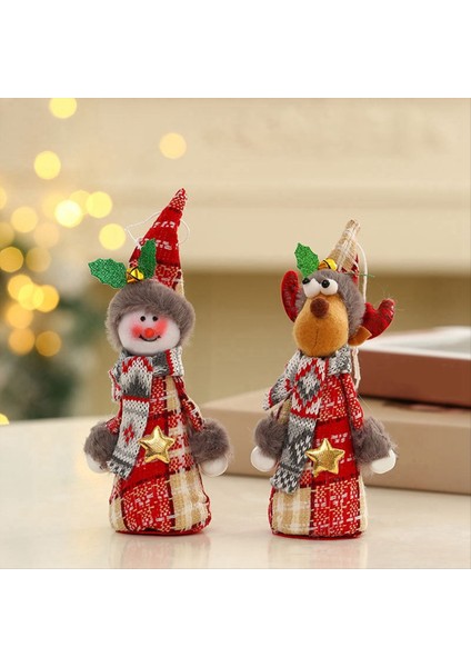 Noel Kolye Noel Süsü Asma Santa Elk-Snowman Kolye Bebek El Sanatları Için Ağaç Ev Partisi Dekorasyonu (Yurt Dışından) modelleri