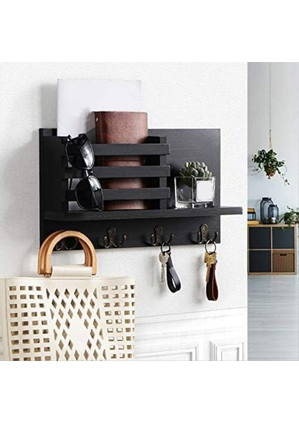 Koridor Mutfak Çiftlik Evi Dekoru Için Anahtar Kancalar ile Duvar Koşu Posta Organizatörü Için Posta Sahibi (Yurt Dışından) modelleri