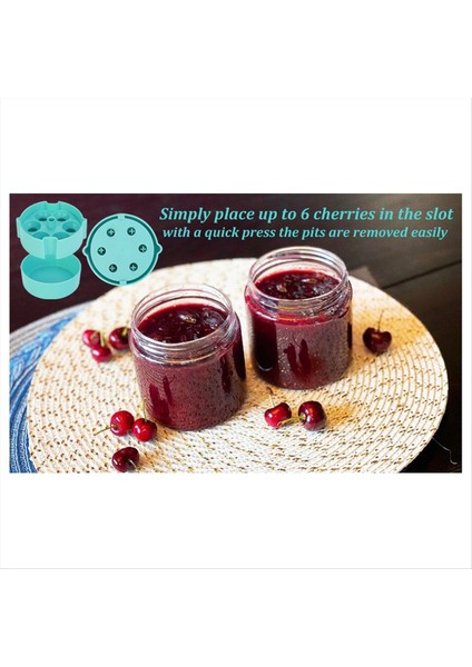 Kiraz Pitter - Taşınabilir Kiraz Pitter Corer Aracı, Aynı Anda 6 Kiraz Çukurları, Bulaşık Makinesi Kasası, Abs Inşaatı (Yurt Dışından) modelleri