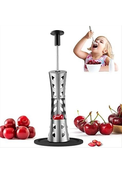 Kiraz Pitter Çıkartma Aracı 2-1 Arada Premium Hızlı Serbest Bırakma Kiraz Pitter Pres ve Push Tip Büyük 33MM Kiraz Tohumu Çıkarma (Yurt Dışından) fiyatları