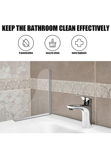 Küvet Topper Splash Guard, Inceleme Bathtub Splash Guard Küvet Aksesuarları Küvet Guard (Yurt Dışından) fiyatları