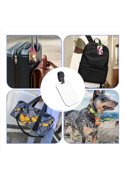 20PCS Süblimasyon Boş Bagaj Etiketleri Beyaz Boş Seyahat Çantası Bagaj Etiketleri Kayış Çift Taraflı Bavul Etiket Etiketi (Yurt Dışından) modelleri