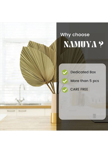 Kurutulmuş Palmiye Oda Dekorunu Bırakır 20 Parça - 18 Inç H x 10INCH W Güzel Bir Boho Görünümü Için Büyük Doğal Palmiye Yaprağı Dekoru (Yurt Dışından) modelleri