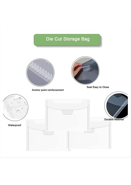 20 Temizle Damgalı Depolama Panelleri Yeniden Yerleştirilebilir Kalıp Kesme Torbaları Kalıp Kesme ve Dekorasyon Için Açık Damga Depolama Seti (Yurt Dışından) modelleri