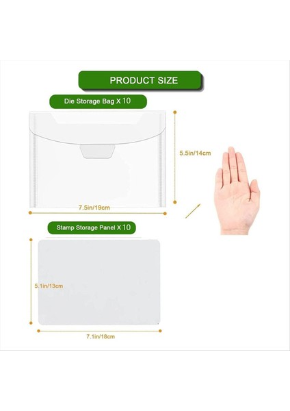 20 Temizle Damgalı Depolama Panelleri Yeniden Yerleştirilebilir Kalıp Kesme Torbaları Kalıp Kesme ve Dekorasyon Için Açık Damga Depolama Seti (Yurt Dışından) indirimleri