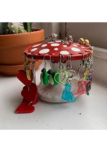 Küpe Tutucu Küpe Depolama Rafı Dayanıklı Sevimli Reçine Takı Ekran Stand Yüzük Kolye Takı Sahibi (Yurt Dışından) fırsatları