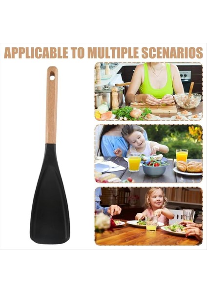 Mutfak Spatula Karıştırma Spatula Kaşık Isıya Dayanıklı Yapışmaz Pişirme Pişirme ve Karıştırma Gıda Sınıfı Silikon Alet (Yurt Dışından) indirimleri