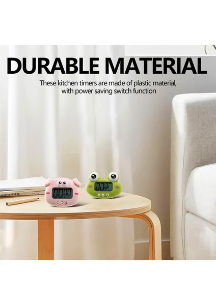 Mutfak Zamanlayıcı 2 Parçası, Sevimli Karikatür Hayvan Geri Sayım Zamanlayıcı, Manyetik, Büyük Ekran Saati Dijital Pişirme Zamanlayıcısı (Yurt Dışından) fiyatları