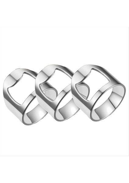 32PCS Barmen Ring Barmen Yüzük Şişe Açıcı Paslanmaz Çelik Halka Şişe Açıcı Şişe Açıcı Barmenler Için, C (Yurt Dışından)