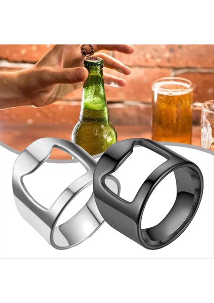 32PCS Barmen Ring Barmen Yüzük Şişe Açıcı Paslanmaz Çelik Halka Şişe Açıcı Şişe Açıcı Barmenler Için, C (Yurt Dışından) fiyatları