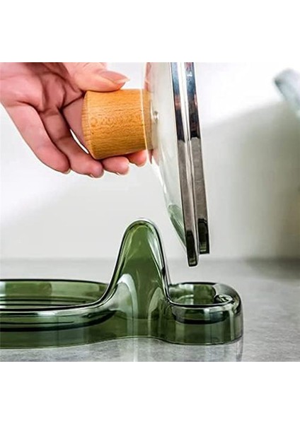 Çok Işlevli Mutfak Spatula Rafı, Çok Yönlü Pot Kapağı Kepçe Tutucu, Isıya Dayanıklı Pişirme Kaşık Tutucu, Kapak Dinlenme A (Yurt Dışından) indirimleri