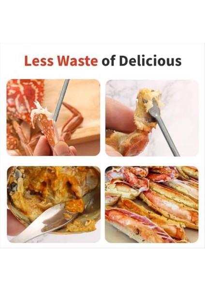 2pcs Yengeç Krakerleri ve Alet Çok Fonksiyonlu Yengeç Bacak Krakeri Verimli Istakoz Krakerleri Sağlam Deniz Ürünleri Krakerleri ve Alet (Yurt Dışından) fırsatları