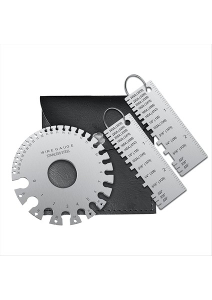 Profesyonel Tel Gösterge Ölçüm Aracı, Metal Ölçer Kalınlık Aracı, Kalınlık Göstergesi ve Çift Taraflı Yuvarlak Plaka Göstergesi A (Yurt Dışından) fiyatları