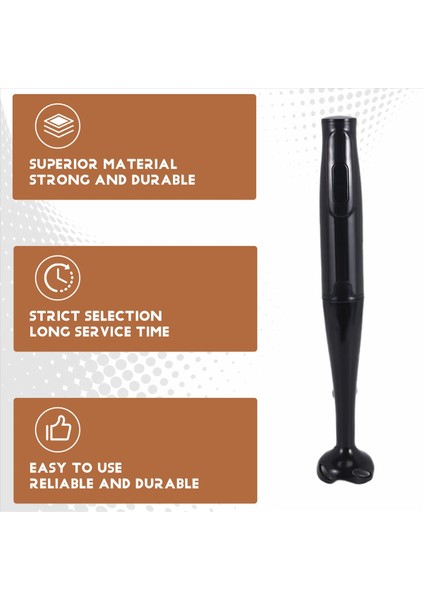 Daldırma Blender 400 Watt Turbo Çubuk El Blender, Güçlü Buz Kırma Tasarımı Püreler Smoothies, Siyah Ab Fiş (Yurt Dışından) fırsatları