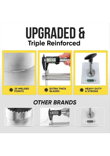 Ananas Kesici ve Üçlü Güçlendirilmiş Paslanmaz Çelikli Cori-Kalın Bıçağı ile Kullanımı Kolay Ananas Corer (Yurt Dışından) indirimleri