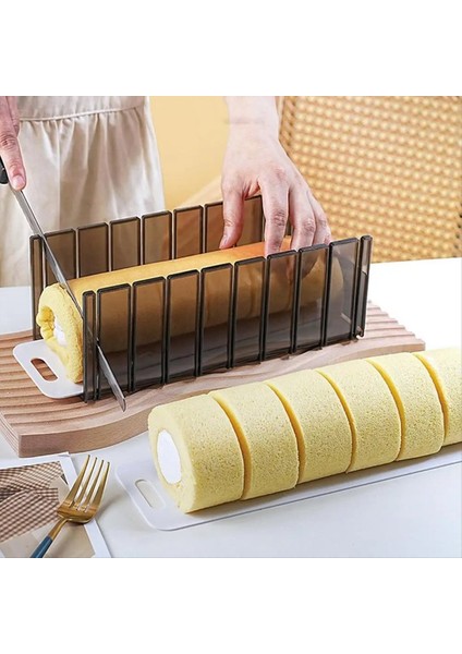 Kek Roll Kesici Benzersiz Gıda Sınıfı Dilimleyici Kalınlık Kılavuzu Pad Gıda Sınıfı Profesyonel Pişirme Aracı Kek Kesici A (Yurt Dışından) fiyatları