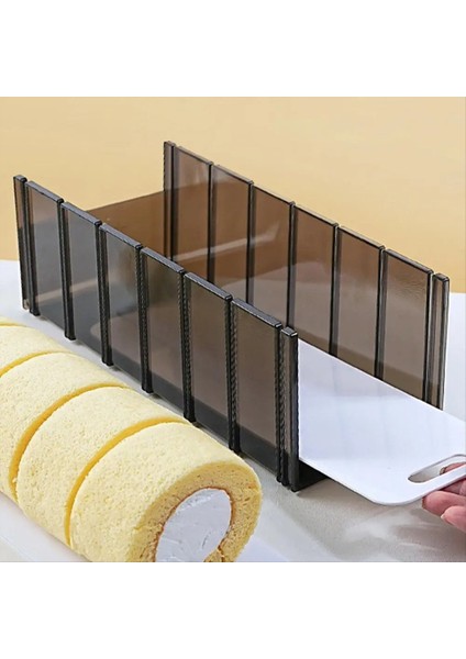 Kek Roll Kesici Benzersiz Gıda Sınıfı Dilimleyici Kalınlık Kılavuzu Pad Gıda Sınıfı Profesyonel Pişirme Aracı Kek Kesici A (Yurt Dışından) modelleri