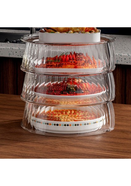 Çok Katmanlı Yığın Yalıtımlı Sebze Örtüsü Istiflenebilir Gıda Koruma Kutusu Anti-Mosquito Toz Geçirmez Isı Gıda Kapağı (Yurt Dışından) modelleri