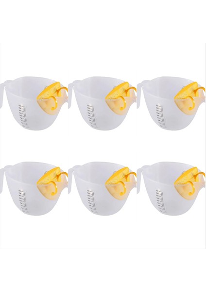 Şeffaf Ölçek Filtre Ölçüm Kupası Pişirme Çanağı Drenaj ve Tasarla Plastik Plastik Şeffaf Karıştırıcı (Yurt Dışından)