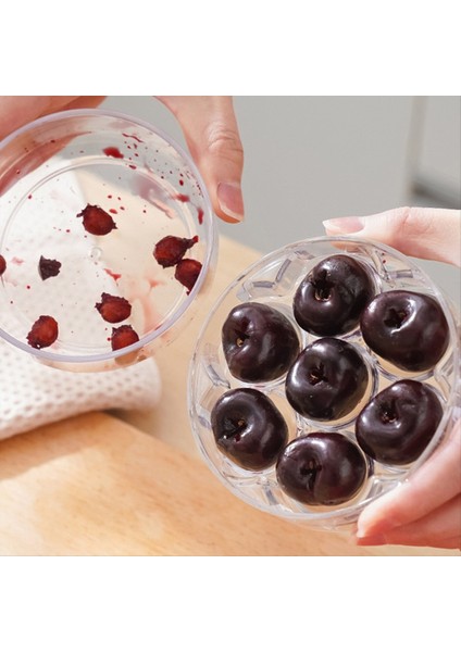 Kiraz Pitter Corer, 7 Delik Taşınabilir Ağır Hizmet Tipi Plastik Manuel Kiraz Pitter, Mutfak B Için Hızlı Meyve Çukuru Çıkarma Aracı (Yurt Dışından) fırsatları