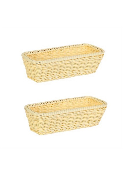 Plastik Rattan Dokuma Sepet Kaşık Çatal Bıçak Yemek Çubukları Depolama Tahsilası Organizatör Mutfak Çatal Teşheri Tutucu B (Yurt Dışından)