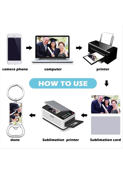 10 Adet Süblimasyon Boşlukları Anahtarlıklar Boş Metal Şişe Açıcı Anahtar Halkaları Dikdörtgen Isı Transferi Süblimasyon Anahtarlıkları (Yurt Dışından) modelleri