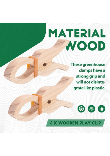 6 Adet Ahşap Oyun Klips El Yapımı Dev Klips Oyuncaklar Perdeler Için Ahşap Klipler, Dolaplar, Balkon, Yaratıcı Ahşap Klipler (Yurt Dışından) indirimleri