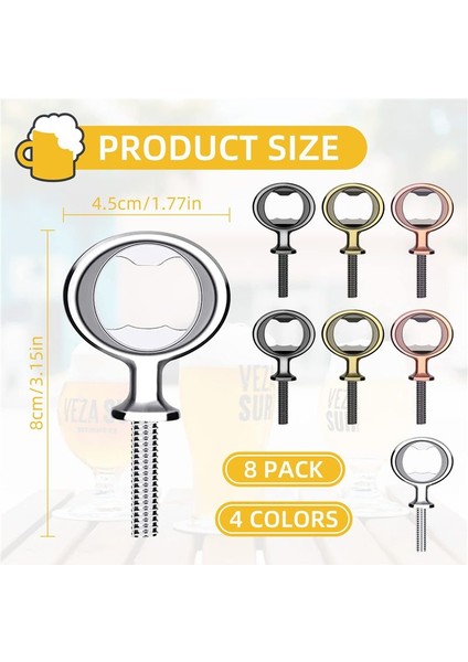 8 Paket Metal Şişe Açıcı Kitleri Paslanmaz Çelik Şişe Açıcı Dıy Şişe Açıcı Donanım Düz Şişe Açıcı (Yurt Dışından) fiyatları