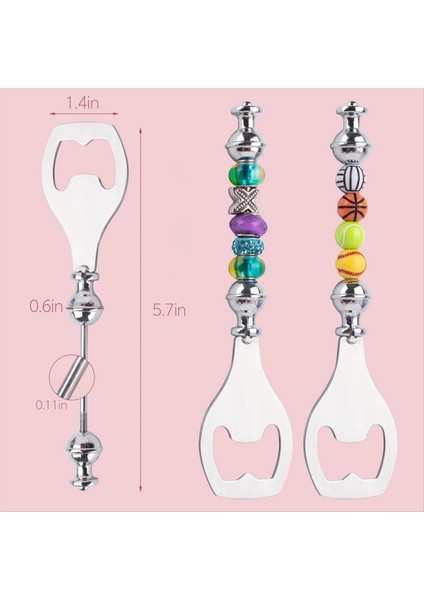4 Paket Dıy Boncuklu Bira Açıcı Metal Şişe Açıcı Barmenler Için Dekoratif Boncuklu Şişe Açıcı Mutfak Aleti (Yurt Dışından) fiyatları