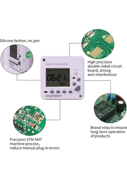 Sinotimer TM617-1 Akıllı Arka Işık Büyük Ekran Zaman Kontrol Anahtarı Zamanlayıcı Paneli (Yurt Dışından) indirimleri