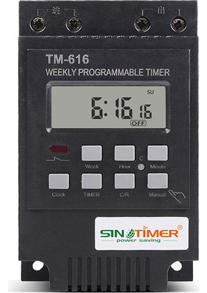 Sinotimer TM616B-4 Zaman Kontrol Anahtarı Akıllı Anahtar Zamanlayıcı Sokak Işık Güç Zamanlama Anahtarı 30A (Yurt Dışından)