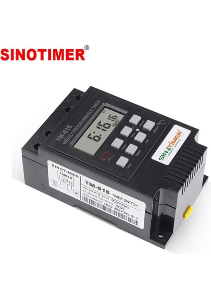 Sinotimer TM616B-4 Zaman Kontrol Anahtarı Akıllı Anahtar Zamanlayıcı Sokak Işık Güç Zamanlama Anahtarı 30A (Yurt Dışından) fiyatları