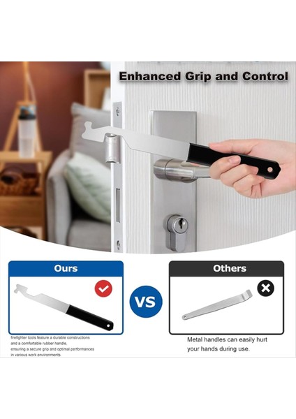 3 Adet Çok Amaçlı Yay Çelik Yangın Söndürme Aracı Kapı Açıcı Kiti, Yangın Seçme Kapısı Openner, Ilk Müdahale Ekipleri Için (Yurt Dışından) fırsatları