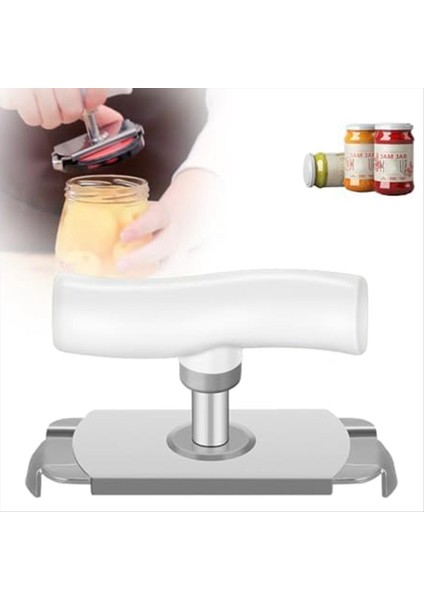 Zayıf Eller Için Jaropener Kolay Açık Ayarlanabilir Kavrama Kavanoz Açıcı, Paslanmaz Çelik Açıcı Açıcı Şişe Teneke Kapağı Yaşlılar Için B (Yurt Dışından)