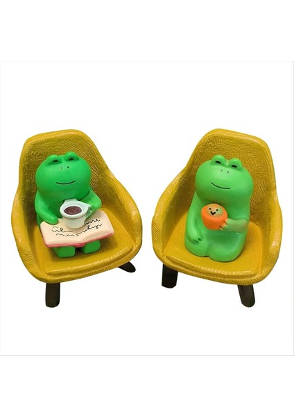 Minyatür Kurbağa Figürinler Dekor Komik Reçine Kurbağa Heykeli Ev Dekoru Parti Dekoru Ofis Masa Banyo Dekorasyonu (Yurt Dışından)