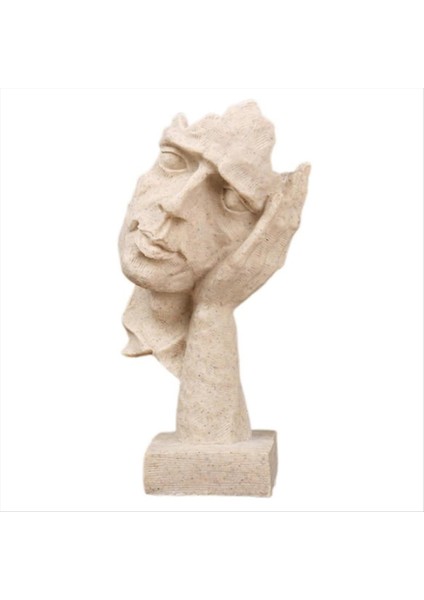 Zarif Düşünür Heykeli - Modern Yaratıcılar Için Soyut Maske Sanat Heykeli Dinlememe Ev Dekoru (Yurt Dışından)