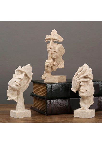 Zarif Düşünür Heykeli - Modern Yaratıcılar Için Soyut Maske Sanat Heykeli Dinlememe Ev Dekoru (Yurt Dışından) indirimleri