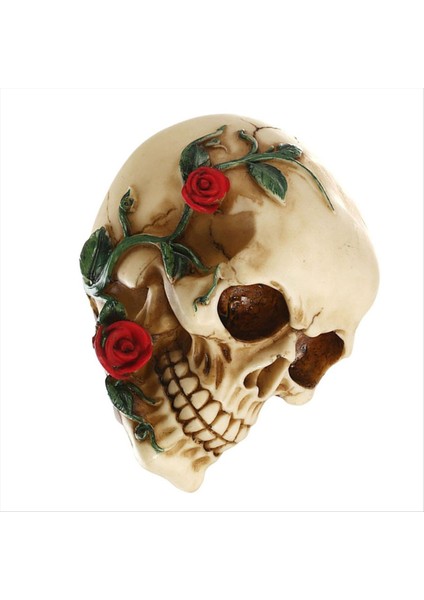 Gül Reçine Heykeli ile Insan Kafatası Küçük Boy Kafa Heykelleri Kafatası Koleksiyon Figürinleri (Yurt Dışından) indirimleri