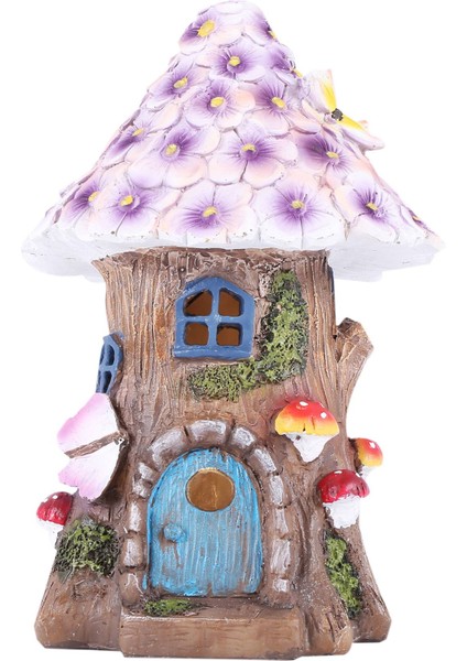 Peri Bahçe Evi Güneş Bahçe Heykelleri Heykel Minyatür Heykelcik Treehouse Dekor Çim Yürge Süsleri Dekorasyon (Yurt Dışından)