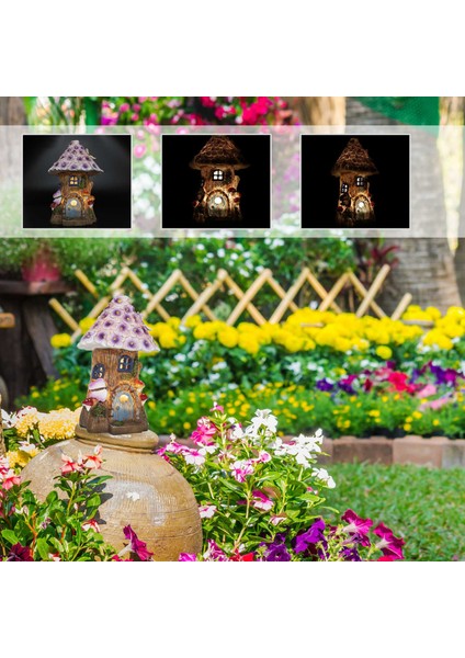 Peri Bahçe Evi Güneş Bahçe Heykelleri Heykel Minyatür Heykelcik Treehouse Dekor Çim Yürge Süsleri Dekorasyon (Yurt Dışından) fırsatları