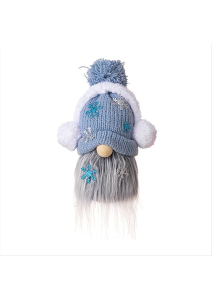 Gnome Dekorasyonları El Yapımı Isveç Tomte Figürin Cüceleri Çiftlik Evi Iskandinav Cüceleri Peluş Süslemeler Mavi (Yurt Dışından)