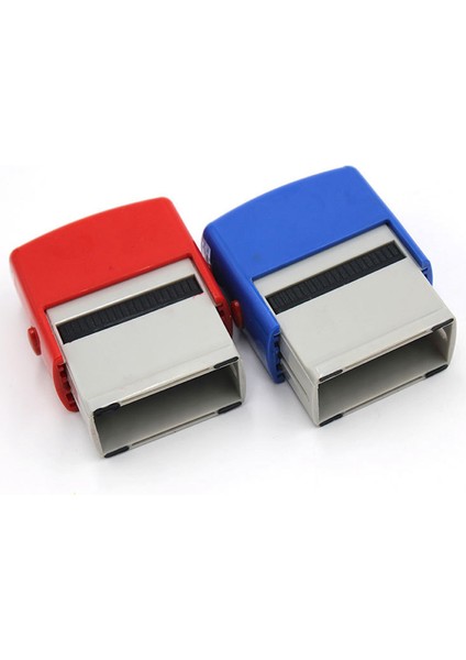 2set Kendi Mürekkep Damgası Seti Özel Dıy Işletme Adı Numarası Adresi Baskı Kauçuk Damga Ile Kue Mavi ve Kırmızı (Yurt Dışından) indirimleri