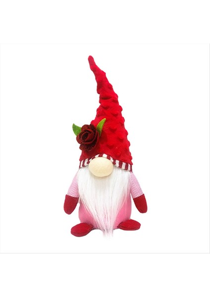 2pcs Sevgililer Günü Gnome Peluş Süslemeleri Mr ve Mrs Scandınavıan Sevgililer Günü Masa Süsleme (Yurt Dışından) modelleri