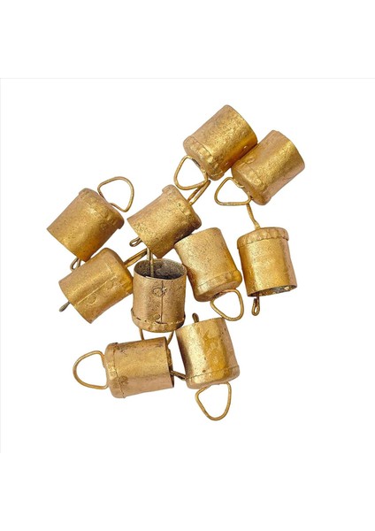 12 Pcs Vintage Asma Çan Metal El Yapımı Inek Çanları Noel Için Ip ile Dekorasyon Veya Herhangi Bir Kutlama (Yurt Dışından) fırsatları