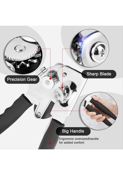 Çok Fonksiyonlu Kutu Açıcı El Krank Şişesi Açıcı Yapabilir, Buharlaştırılmış Süt Hindistan Cevizi Sütü Açıcı Alet (Yurt Dışından) modelleri