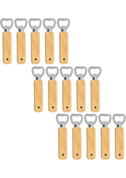 15PCS Ahşap Şişe Açıcı, Şişe Açıcı, Bira Şişesi Açıcı, Babalar Günü, Erkekler Için Doğum Günü Hediyesi (Yurt Dışından)