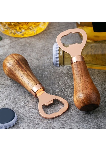Ahşap Saplı Paslanmaz Çelik Bira Şişesi Açıcı, Mutfak Aletleri, Yıldönümü Düğün Hediyesi Gümüş (Yurt Dışından) modelleri