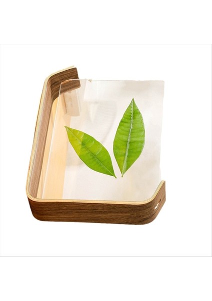 Akrilik Ahşap Resim Çerçeve Herbaryum Ekran Çerçevesi Düğün Fotokard Ekran Stand Table Deco A (Yurt Dışından)