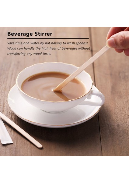 100PCS 5.5 Inç Kahve Karıştırıcılar Çubukları -Natal Ahşap Çevre Dostu Kahve Içecek Milktea Tek Kullanımlık Karıştırıcı Çubuk (Yurt Dışından) modelleri